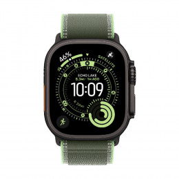 Apple Watch Ultra 3, 49 мм, Black Titanium Case/Green/Neon Trail Loop S/M Band