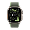 
Apple Watch Ultra 3, 49 мм, Natural Titanium Case/Green/Neon Trail Loop S/M Band