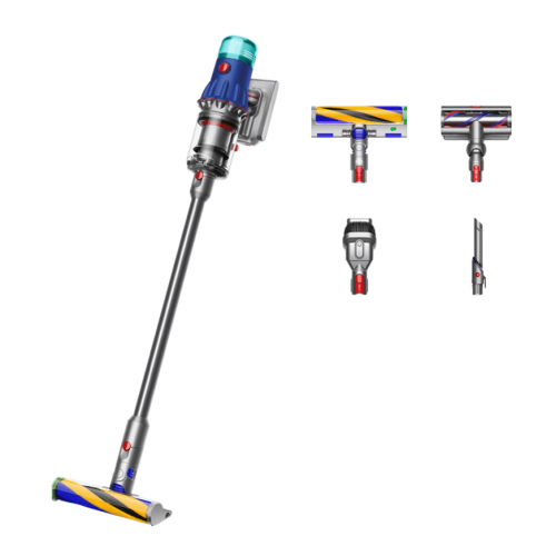 
Вертикальный пылесос Dyson V12 Detect Slim Fluffy SV46, Blue/Nickel
