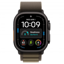 Apple Watch Ultra 4, 49 мм, Black Titanium Case with Dark Olive Alpine Loop (L)