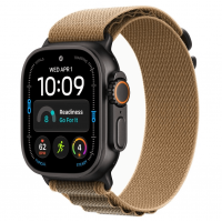 Apple Watch Ultra 4, 49 мм, Black Titanium Case with Desert Alpine Loop (S)