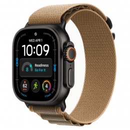 Apple Watch Ultra 4, 49 мм, Black Titanium Case with Desert Alpine Loop (M)