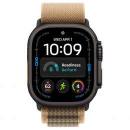 Apple Watch Ultra 4, 49 мм, Black Titanium Case with Desert Alpine Loop (M)