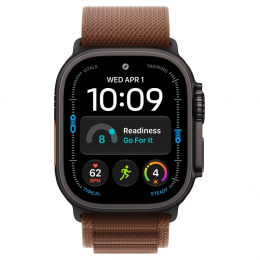 Apple Watch Ultra 4, 49 мм, Black Titanium Case with Burgundy Alpine Loop (S)