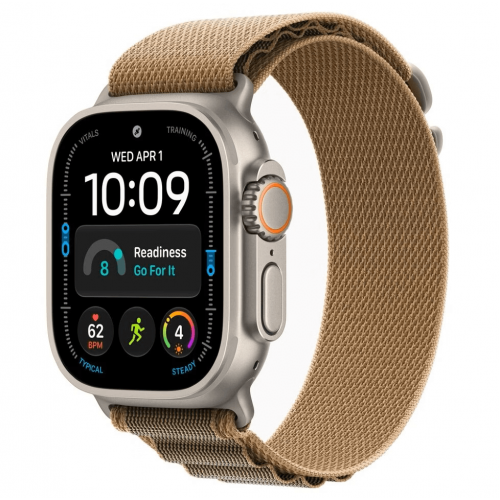 
Apple Watch Ultra 4, 49 мм, Natural Titanium Case with Desert Alpine Loop (M)