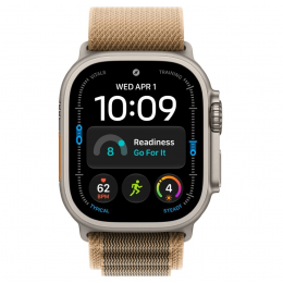 Apple Watch Ultra 4, 49 мм, Natural Titanium Case with Desert Alpine Loop (L)