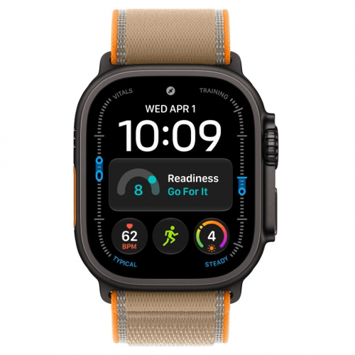
Apple Watch Ultra 4, 49 мм, Black Titanium Case with Sand Trail Loop (S/M)