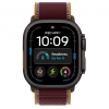 
Apple Watch Ultra 4, 49 мм, Black Titanium Case with Burgundy Trail Loop (S/M)