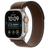 
Apple Watch Ultra 4, 49 мм, Natural Titanium Case with Dark Umber Trail Loop (S/M)