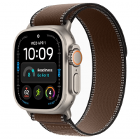 Apple Watch Ultra 4, 49 мм, Natural Titanium Case with Dark Umber Trail Loop (M/L)