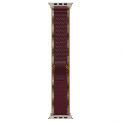 
Apple Watch Ultra 4, 49 мм, Natural Titanium Case with Burgundy Trail Loop (M/L)