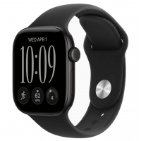Apple Watch Series 12, 42 мм, Black Aluminum Case with Black Sport Band (M/L)