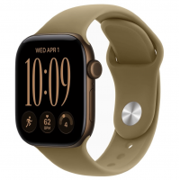 Apple Watch Series 12, 42 мм, Dark Bronze Aluminum Case with Olive Sport Band (M/L)