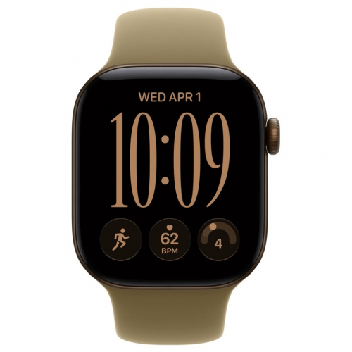 
Apple Watch Series 12, 42 мм, Dark Bronze Aluminum Case with Olive Sport Band (S/M)