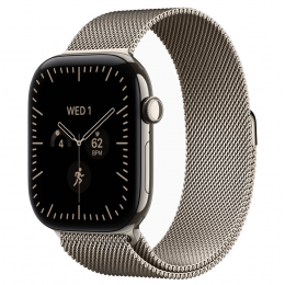 Apple Watch Series 12, 42 мм, Natural Titanium Case with Natural Milanese Loop (S/M)