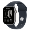 
Apple Watch Series 12, 46 мм, Space Gray Aluminum Case with Navy Blue Sport Band (S/M)