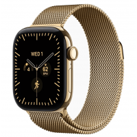 Apple Watch Series 12, 42 мм, Radiant Gold Titanium Case with Radiant Gold Milanese Loop (S/M)