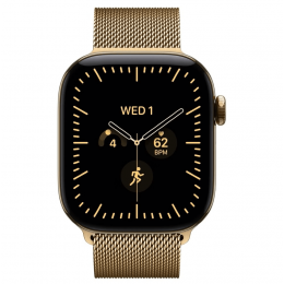 Apple Watch Series 12, 42 мм, Radiant Gold Titanium Case with Radiant Gold Milanese Loop (M/L)