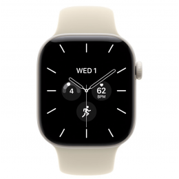 Apple Watch Series 12, 42 мм, Pearl White Ceramic Case with Sand Sport Band (S/M)