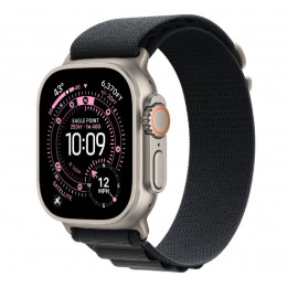 Apple Watch Ultra 3, 49 мм, Natural Titanium Case/Black Alpine Loop Medium Band