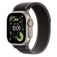 Apple Watch Ultra 3, 49 мм, Natural Titanium Case/Black Charcoal Trail Loop S/M Band
