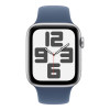 
Apple Watch Series SE 2024, 40mm, Silver Aluminium Case, Sport Band Blue Denim , S/M