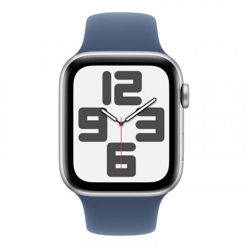 
Apple Watch Series SE 2024, 44mm, Silver Aluminium Case, Sport Band Blue Denim S/M