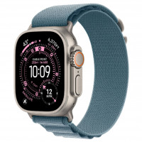 Apple Watch Ultra 3, 49 мм, Natural Titanium Case/Light Blue Alpine Loop Large Band