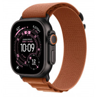 Apple Watch Ultra 3, 49 мм, Black Titanium Case/Terra Cotta Alpine Loop Large Band