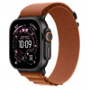 
Apple Watch Ultra 3, 49 мм, Black Titanium Case/Terra Cotta Alpine Loop Medium Band