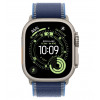 
Apple Watch Ultra 3, 49 мм, Natural Titanium Case/Blue/Bright Blue Trail Loop S/M Band
