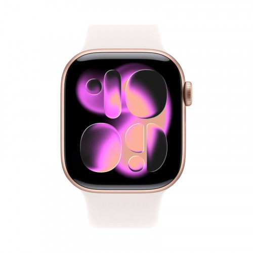 
Apple Watch Series 11, 46 мм, Rose Gold Aluminum Light Blush Sport Band S/M