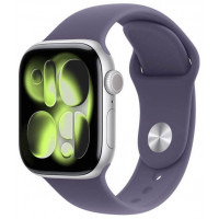 Apple Watch Series 11, 46 мм, Silver Aluminium Purple Fog Sport Band S/M