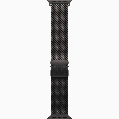 
Apple Watch Ultra 2 GPS + Cellular, 49 мм, корпус из титана, ремешок Titanium Milanese Loop черного цвета, размер L
