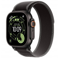 Apple Watch Ultra 3, 49 мм, Black Titanium Case/Black Charcoal Trail Loop M/L Band