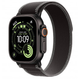 Apple Watch Ultra 3, 49 мм, Black Titanium Case/Black Charcoal Trail Loop S/M Band