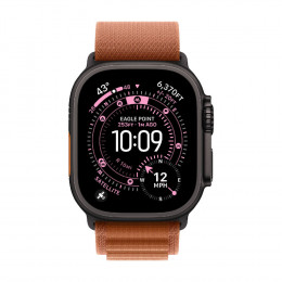 Apple Watch Ultra 3, 49 мм, Black Titanium Case/Terra Cotta Alpine Loop Small Band