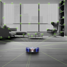 Робот-пылесос Dyson 360 Robot Vacuum Cleaner RB03, Синий/Никель