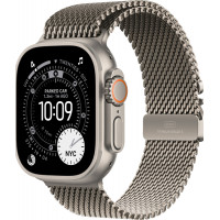 Apple Watch Ultra 3, 49 мм, Natural Titanium Milanese Natural Loop L