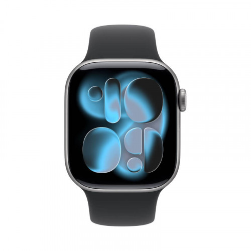
Apple Watch Series 11, 42 мм, Space Grey Aluminium Black Sport Band M/L