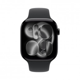 Apple Watch Series 11, 46 мм, Jet Black Aluminum Black Sport Band M/L