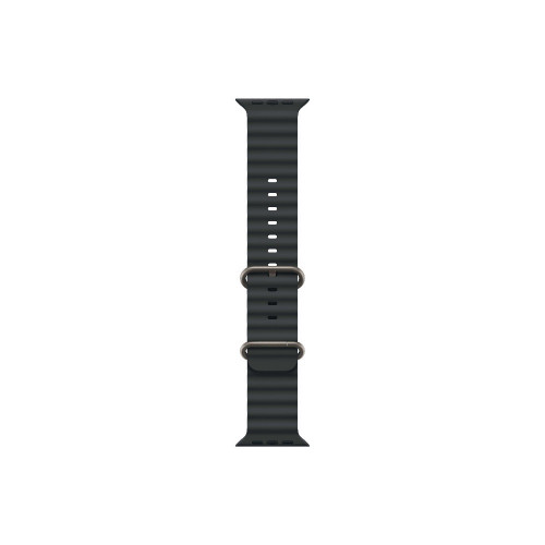 
Apple Watch Ultra 3, 49 мм, черный корпус из титана, ремешок Ocean цвета «Black»
