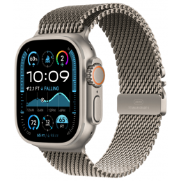 Apple Watch Ultra 2 GPS + Cellular, 49 мм, корпус из титана, ремешок Titanium Milanese Loop бежевого цвета, размер L