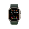 
Apple Watch Ultra 2 GPS + Cellular, 49 мм, корпус из титана, ремешок Alpine цвета «Dark green», размер L