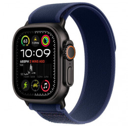 Apple Watch Ultra 2 GPS + Cellular, 49 мм, черный корпус из титана, ремешок Trail цвета «Blue», размер S/M