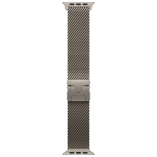 
Apple Watch Ultra 2 GPS + Cellular, 49 мм, корпус из титана, ремешок Titanium Milanese Loop бежевого цвета, размер M
