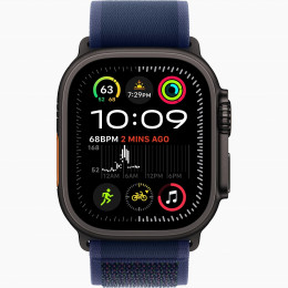 Apple Watch Ultra 2 GPS + Cellular, 49 мм, черный корпус из титана, ремешок Trail цвета «Blue», размер S/M