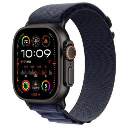 Apple Watch Ultra 2 GPS + Cellular, 49 мм, черный корпус из титана, ремешок Alpine цвета «Navy», размер L