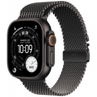 Apple Watch Ultra 3, 49 мм, Black Titanium Milanese Loop Black S