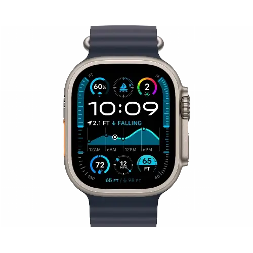 Apple Watch Ultra 2 (2024) GPS + Cellular, 49 мм, корпус из титана, ремешок Ocean цвета «Navy»